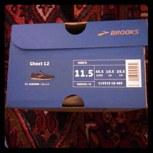 Brand new Brooks Ghost 12, Men’s size 11.5